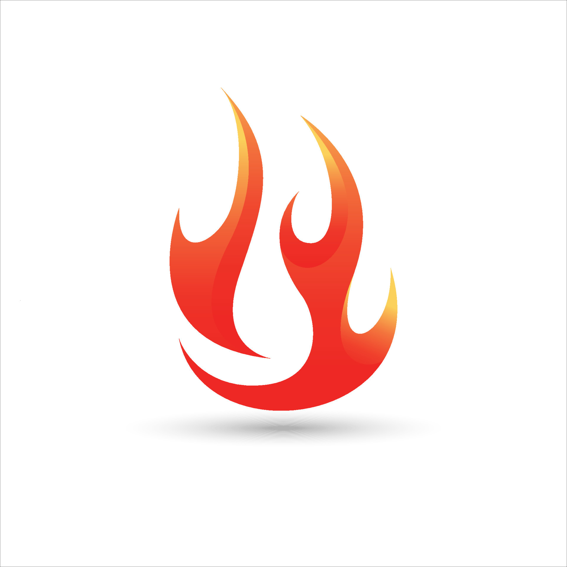 ícone de fogo. logotipo da chama. ilustração de desenho vetorial de fogo.  sinal simples de ícone de fogo. 8801959 Vetor no Vecteezy